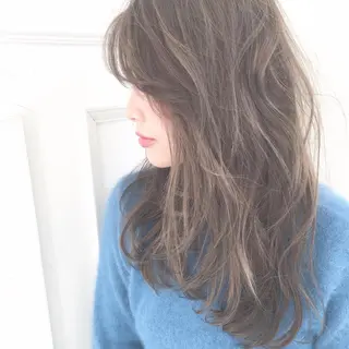 ロング カラー パーマ ヘアアレンジ ◆感動口コミ/最小顔 理論カット◆森口 峻のヘアスタイル