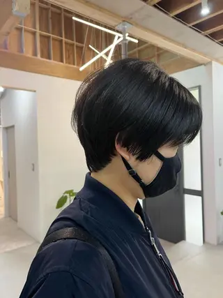 ショート 天神最安値エクステ カラーレイヤーカットのヘアスタイル