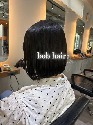 ミディアム 🌿ボブ/美髪矯正/ 透明感カラー/ルキのヘアスタイル