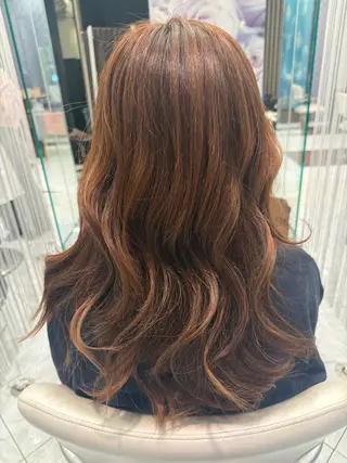 ロング カラー 白髪ぼかしハイライト ⭐️こばやしみかのヘアスタイル