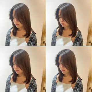 セミロング カラー メンズパーマ特化 店長望月謙二郎のヘアスタイル