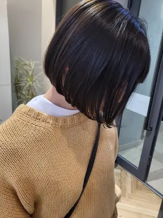 ショート 🌕透明感カラー @ENTER大名のヘアスタイル
