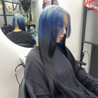 ロング カラー Ren. 🦋デザインカラーのヘアスタイル