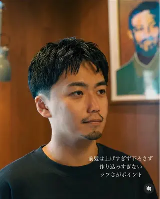 パーマ メンズ メンズショート タチカワユウキのヘアスタイル