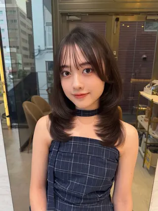 ロング カラー Yuuki🎀🫧 縮毛矯正/カラーのヘアスタイル