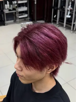 カラー メンズ 💎透明感カラー💎 🌟佐藤壮也🌟のヘアスタイル
