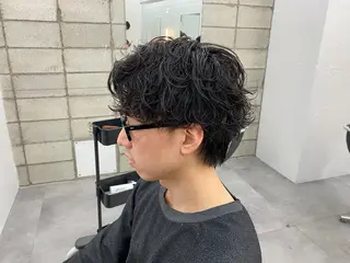 パーマ メンズ メンズパーマ外屋敷 航のヘアスタイル