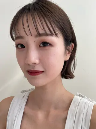ショート カラー ボブ/ショート 吉田竣のヘアスタイル