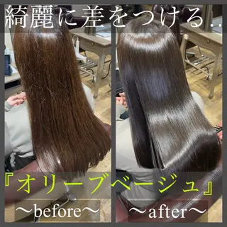 セミロング カラー 髪質改善&白髪ぼかし スタイリスト近藤宏樹のヘアスタイル