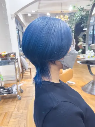 ミディアム ✨デザインカラー✨ ハイトーン　森貴章のヘアスタイル