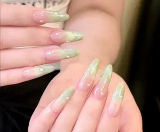 ネイル By moonネイル 🌷ワンホン/韓国風のネイルデザイン