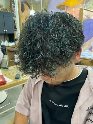 ミディアム メンズ特化サロン ウエダ ヒロキのヘアスタイル