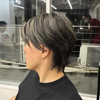 ショート カラー パーマ ヘアアレンジ メンズ 💎髪質改善特化💎 RUITOのヘアスタイル