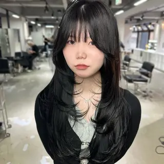 ロング 心斎橋 韓国レイヤ ー指名No.1renのヘアスタイル