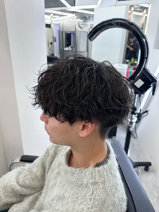 パーマ メンズ 💎メンズカット ／フェザー／細野💎のヘアスタイル