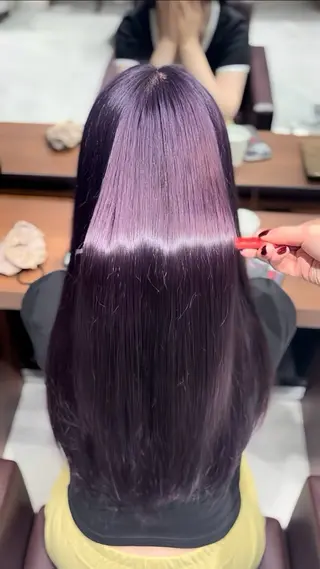 ロング カラー ねね🦖 /ブリーチカラーのヘアスタイル