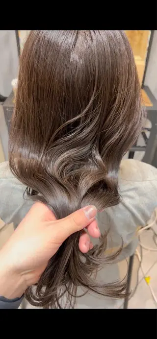 セミロング カラー 似合わせ前髪/ レイヤー/くろのヘアスタイル