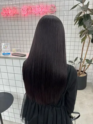 セミロング カラー ヘアアレンジ 夕羽夢🍓矢場/ JILLSTUDIOのヘアスタイル