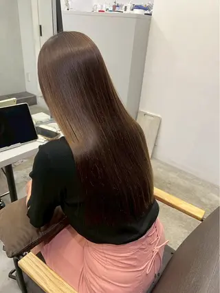 ロング パーマ ハイトーンカラー が絶対可愛い✨泰聖✨のヘアスタイル