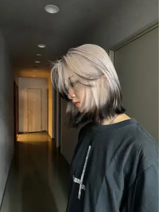 ミディアム カラー ブリーチ特化/レイヤ ーカット🥀マサルのヘアスタイル