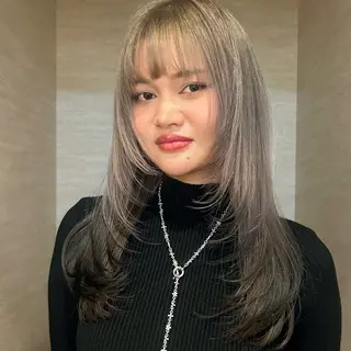 ロング カラー レイヤー/ブリーチ/ 渋谷/ルル🌿のヘアスタイル