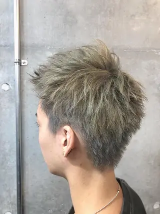 ショート カラー メンズ HIROKI ”博多 /ボブのヘアスタイル