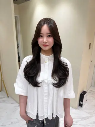 ロング 韓国ヘア🇰🇷艶 カラー/sakuraのヘアスタイル