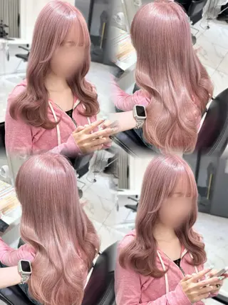 セミロング カラー 盛れる顔周り🤍渋谷 Risa🎀のヘアスタイル