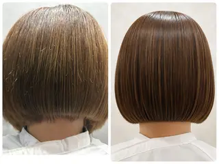 ミディアム 艶髪特化×眠れる極上 シャンプー/中崎町のヘアスタイル