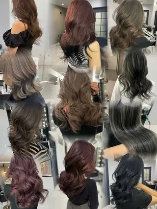 ロング 岡留 愛美のヘアスタイル