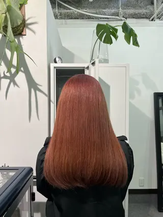 ロング カラー ヘアアレンジ 中津川 愛恵のヘアスタイル