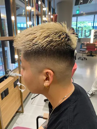 ショート カラー メンズ unopulir 景山 凌のヘアスタイル