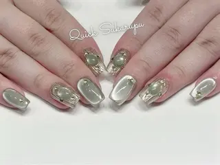 ミディアム Quick Sukarupuのネイルデザイン