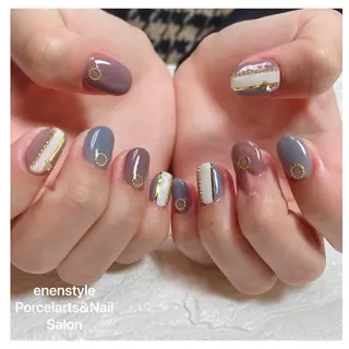 ミディアム ネイル 🐾enen style 🐾のネイルデザイン