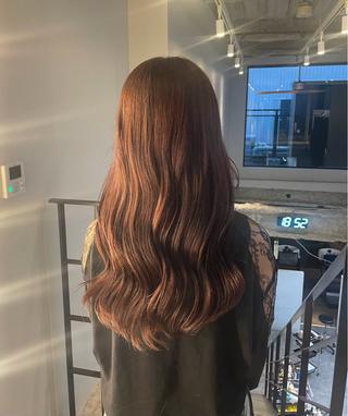 ロング カラー メンズ RIKO / ICI 伏見/透明感カラー/のヘアスタイル