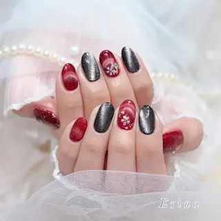 ネイル Erina🐱 フィルイン💅パラのネイルデザイン