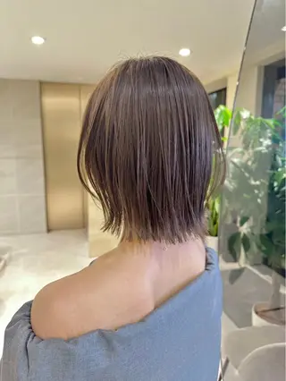 ショート カラー 透明感カラー🌿 グレージュ🐺陽介のヘアスタイル