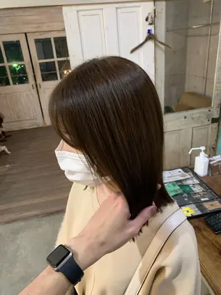ミディアム カラー ヘアアレンジ メンズ キッズ 垢抜けカラー ヒロムのヘアスタイル