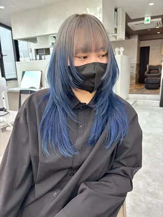 ロング カラー レイヤー/透明感 カラー💘akariのヘアスタイル