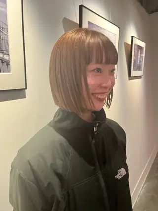 ショート カラー パーマ ヘアアレンジ robe 田中 実友のヘアスタイル