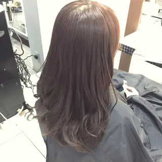 セミロング ロング カラー 大平 美沙のヘアスタイル