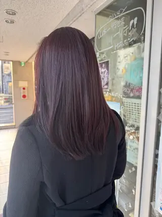 セミロング カラー 椎葉 祐也のヘアスタイル