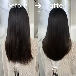 セミロング 髪質改善カラー ショートボブ専門のヘアスタイル