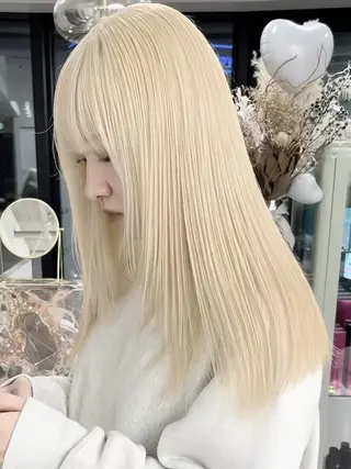 ロング カラー デザイン×ダブルカラ ーHarusa🎀のヘアスタイル