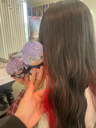 ロング 💖推しカラー💖 オタク美容師✂ゆづきのヘアスタイル