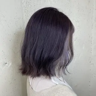 ミディアム カラー 透明感カラー🎀/ 寒色カラー/マツエクのヘアスタイル