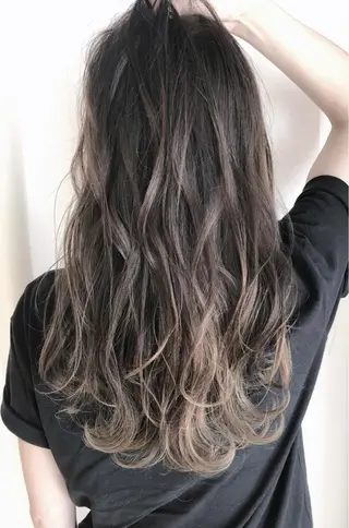 ロング カラー パーマ ヘアアレンジ バレイヤージュ 藤沢 髪質改善 竹内ケンゴのヘアスタイル