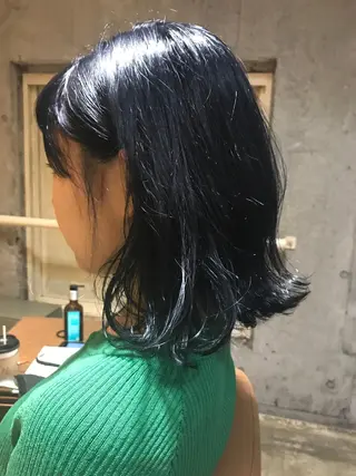 ミディアム カラー パーマ ヘアアレンジ メンズ ネイル マツエク・マツパ サロンドミルク 渋谷高比良のヘアスタイル