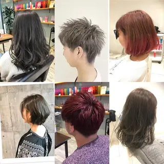ミディアム カラー パーマ ヘアアレンジ メンズ キッズ ネイル マツエク・マツパ EnBlesS西宮 マンツーマン神道有基のヘアスタイル