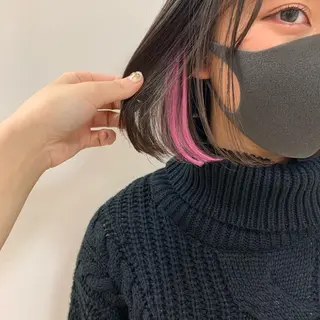 ショート カラー 暖色/ブリーチカラー 🎀 M i k uのヘアスタイル